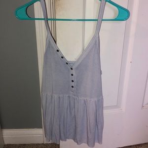 light blue tank top
